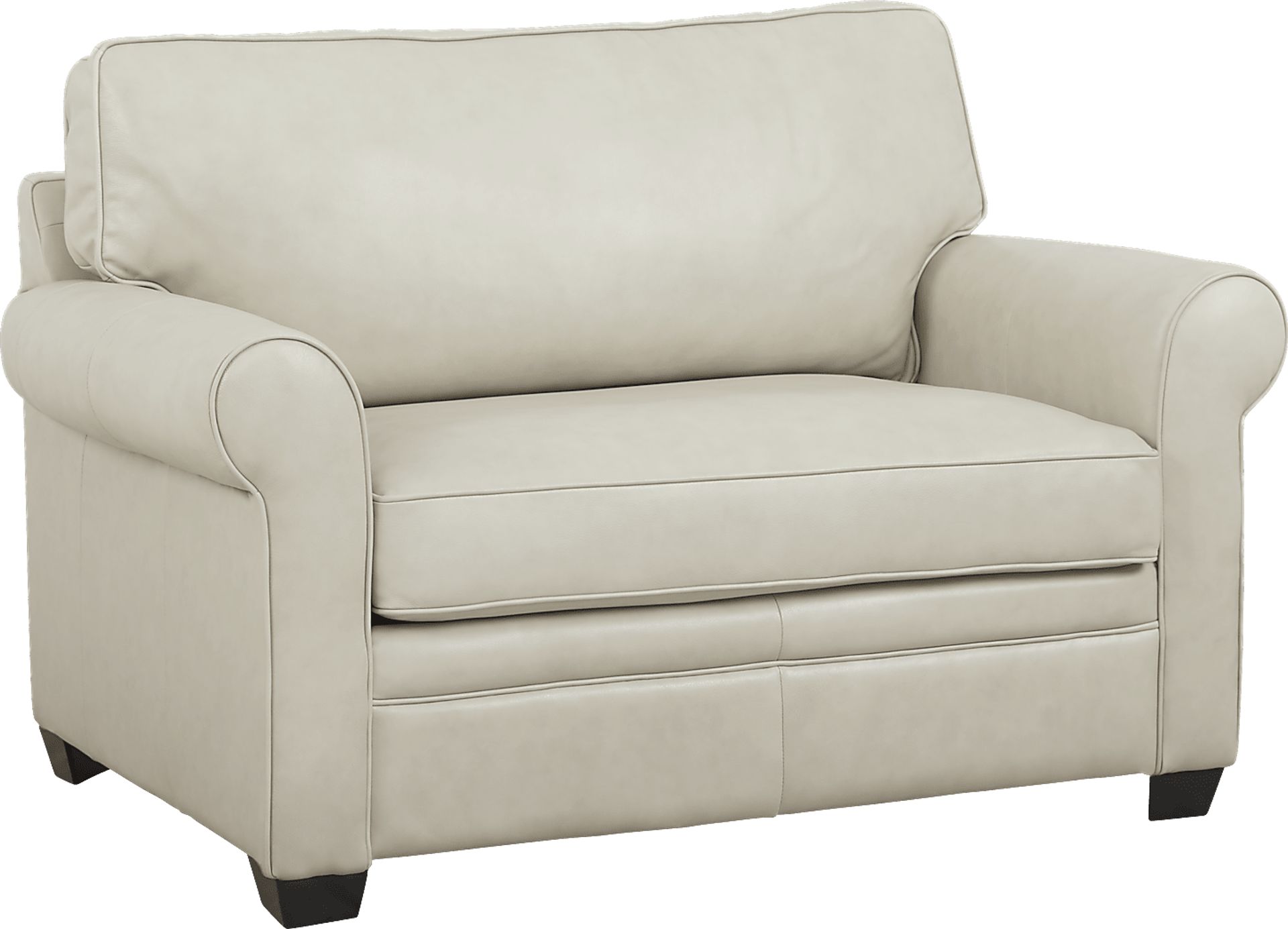 Nikola Place Pearl Leather Sleeper Chair - Image 1