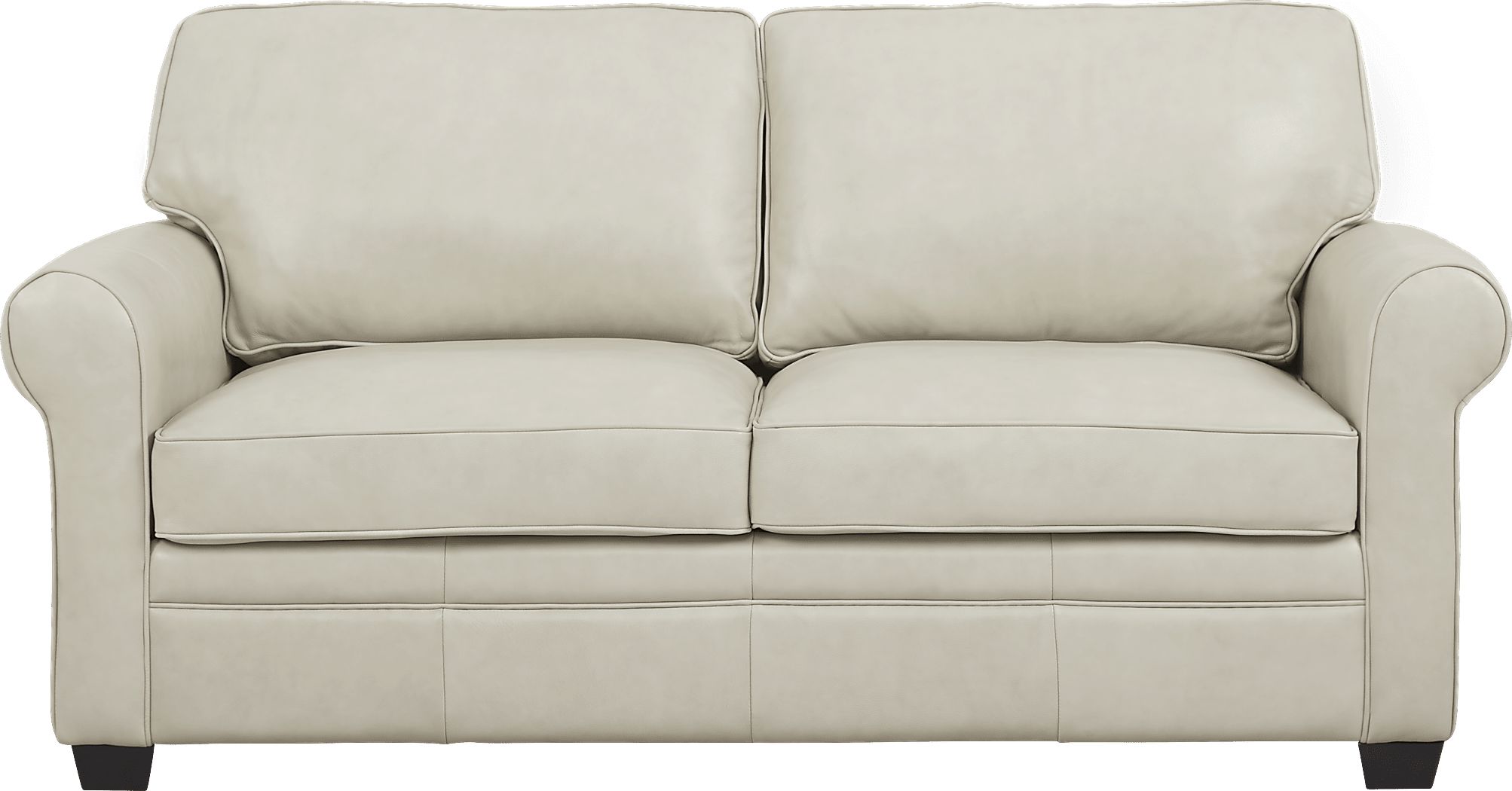 Nikola Place Pearl Leather Sleeper Loveseat Rooms To Go