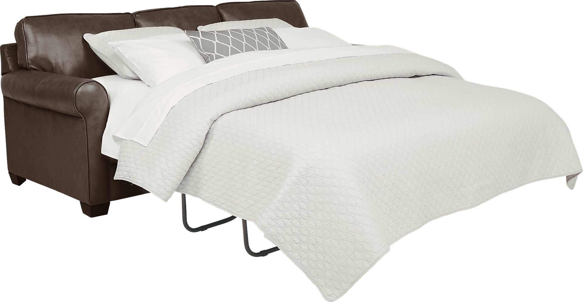 Nikola Place Walnut Leather Sleeper - Image 2