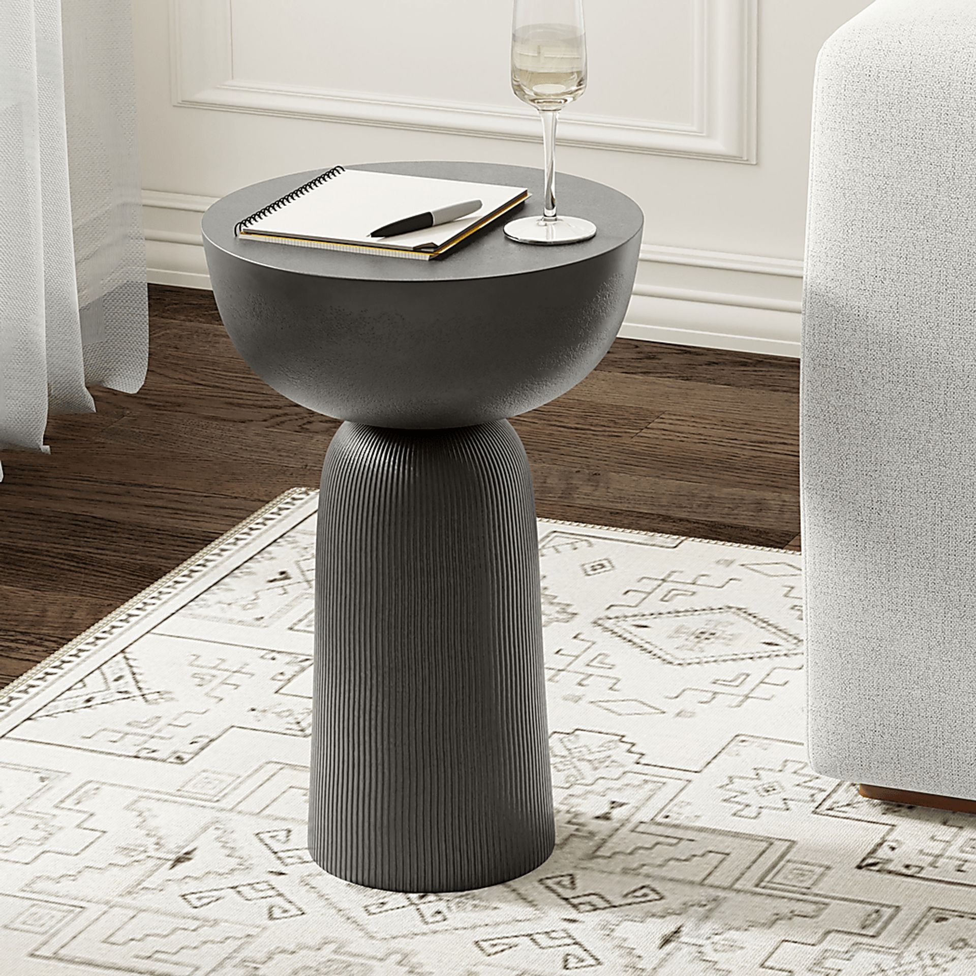 Nilaja Black Side Table - Image 2