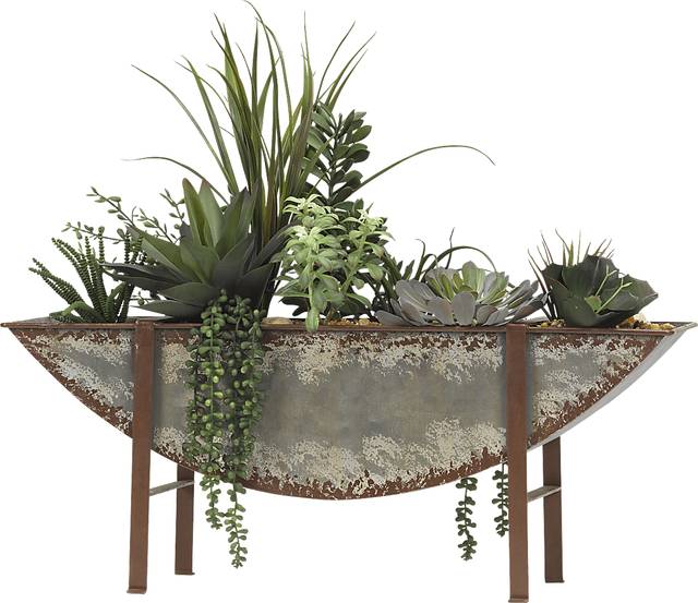 Nilanie Green Succulent Silk Plant - Thumbnail - Image 1