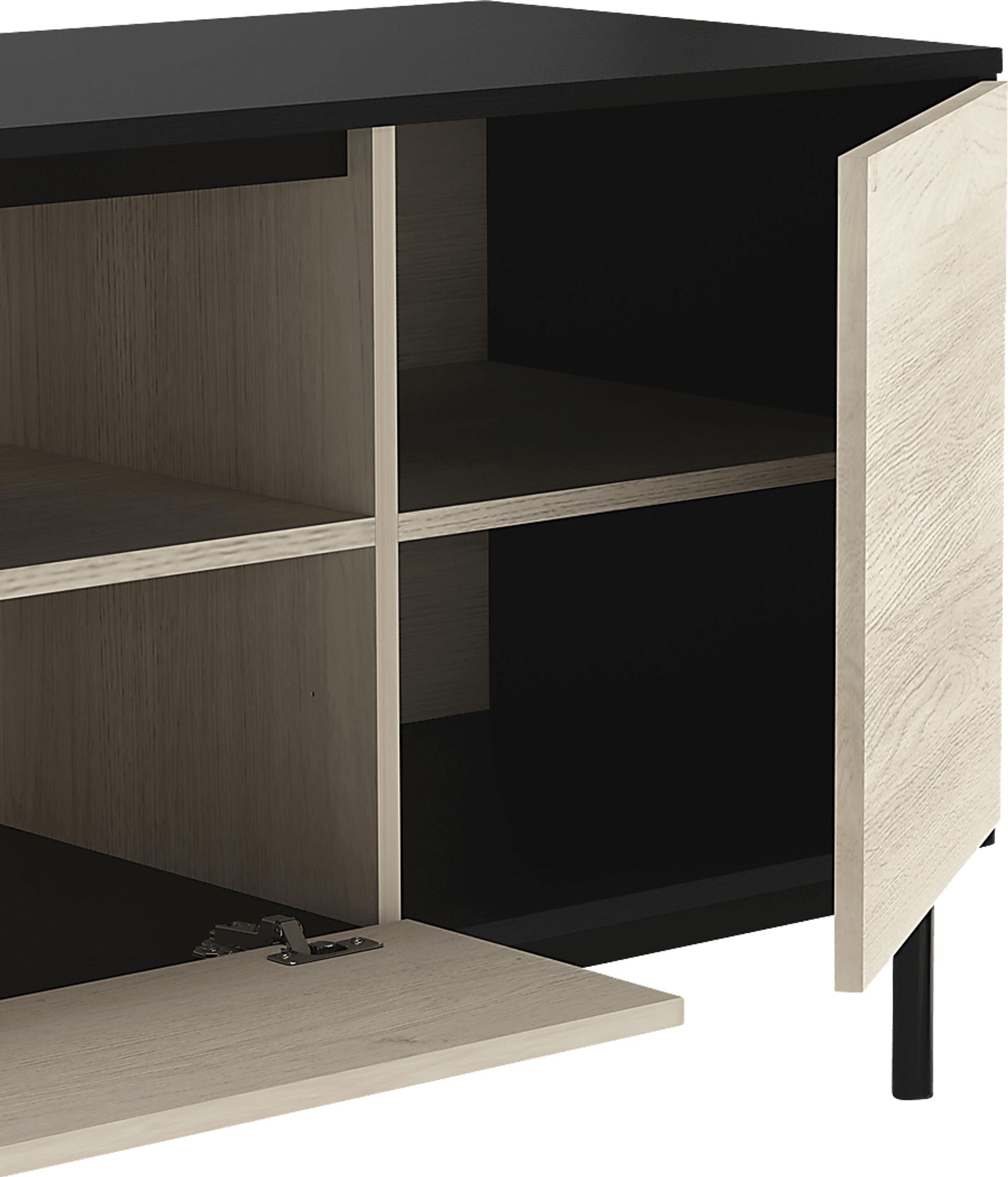 Nilar Black/Natural 71 in. Console - Image 5