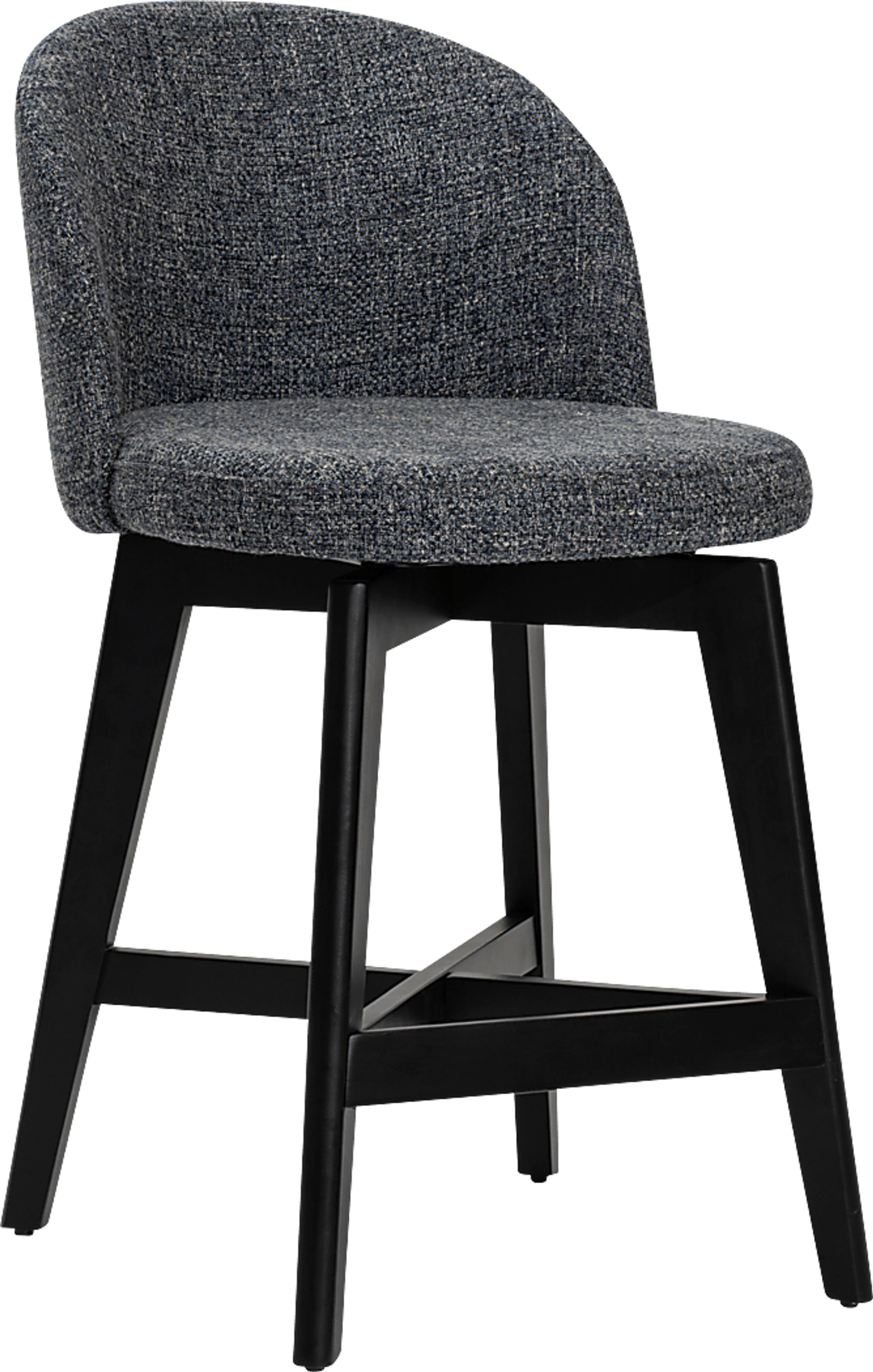 Nilesh Blue Counter Height Stool, Set of 2 - Image 1