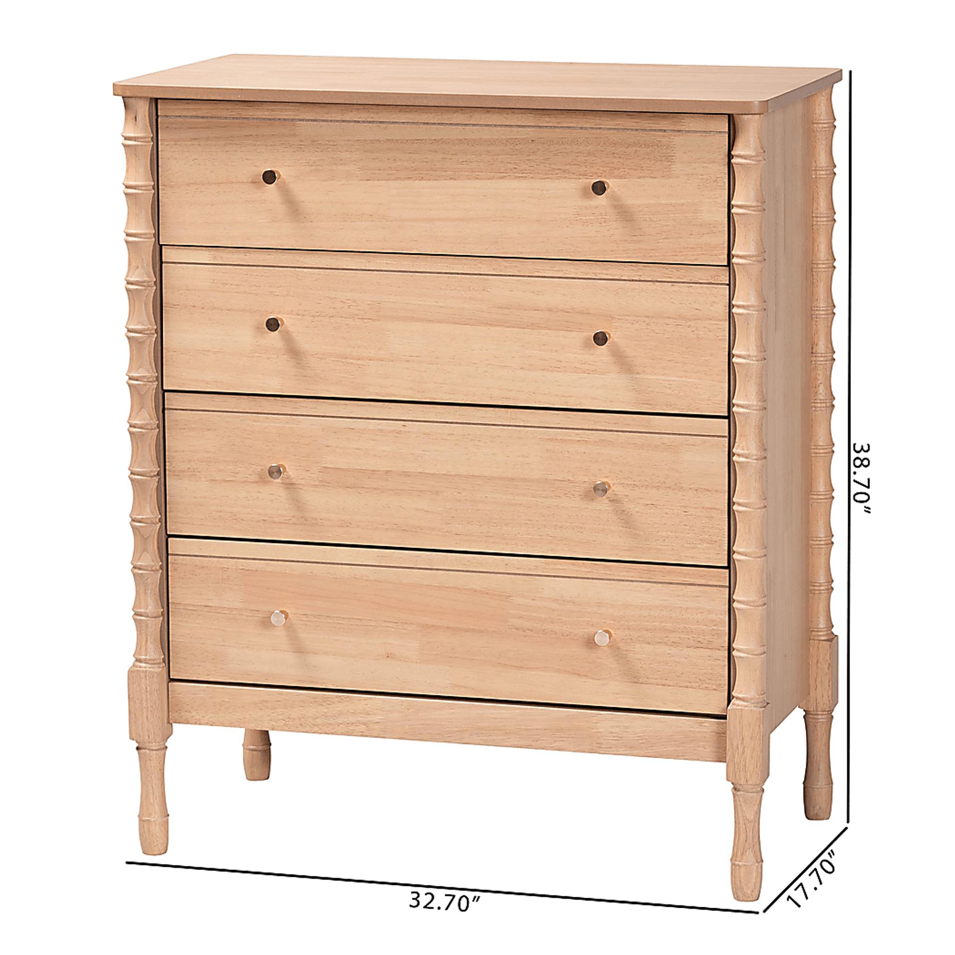 Niloya Light Brown Chest - Image 7