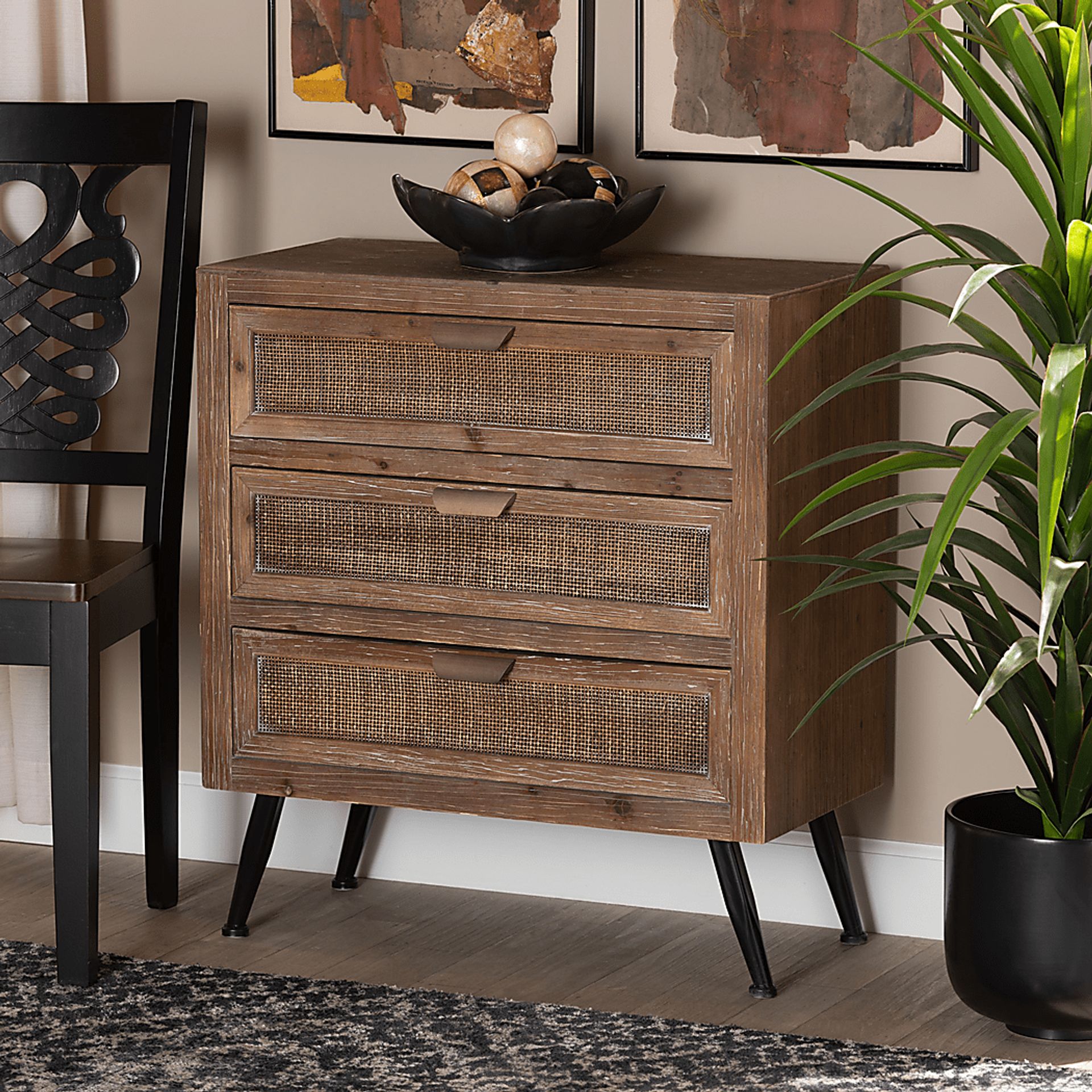 Nilton Brown Accent Cabinet - Image 8