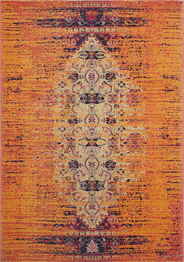Nimah Orange 6'7 x 9'2 Rug - Thumbnail - Image 1