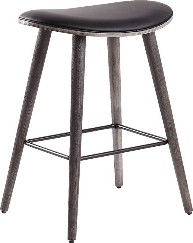 Nimblewill Black Counter Height Stool, Set of 2 - Thumbnail - Image 2