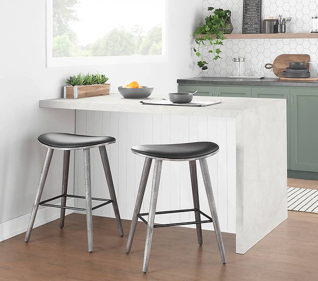 Nimblewill Black Counter Height Stool, Set of 2 - Thumbnail - Image 8