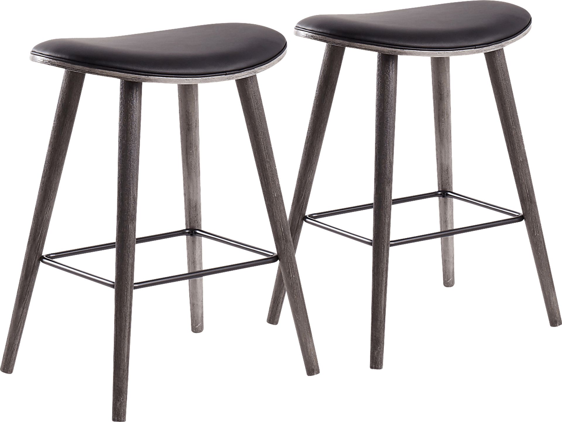 Nimblewill Black Counter Height Stool, Set of 2 - Image 1