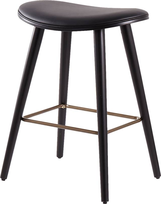 Nimblewill Black Gold Counter Height Stool, Set of 2 - Thumbnail - Image 4