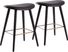 Nimblewill Black Gold Counter Height Stool, Set of 2