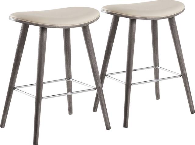 Nimblewill Cream Counter Height Stool, Set of 2 - Thumbnail - Image 1