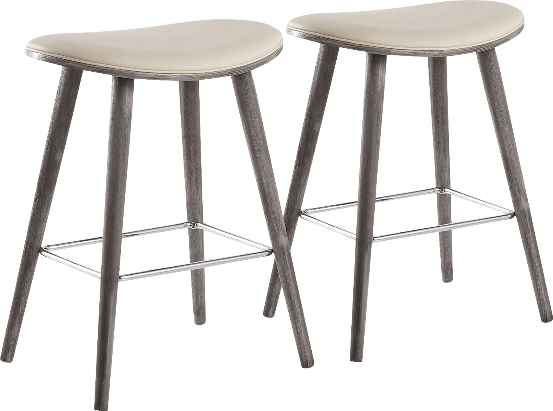 Nimblewill Cream Counter Height Stool, Set of 2 - Image 1