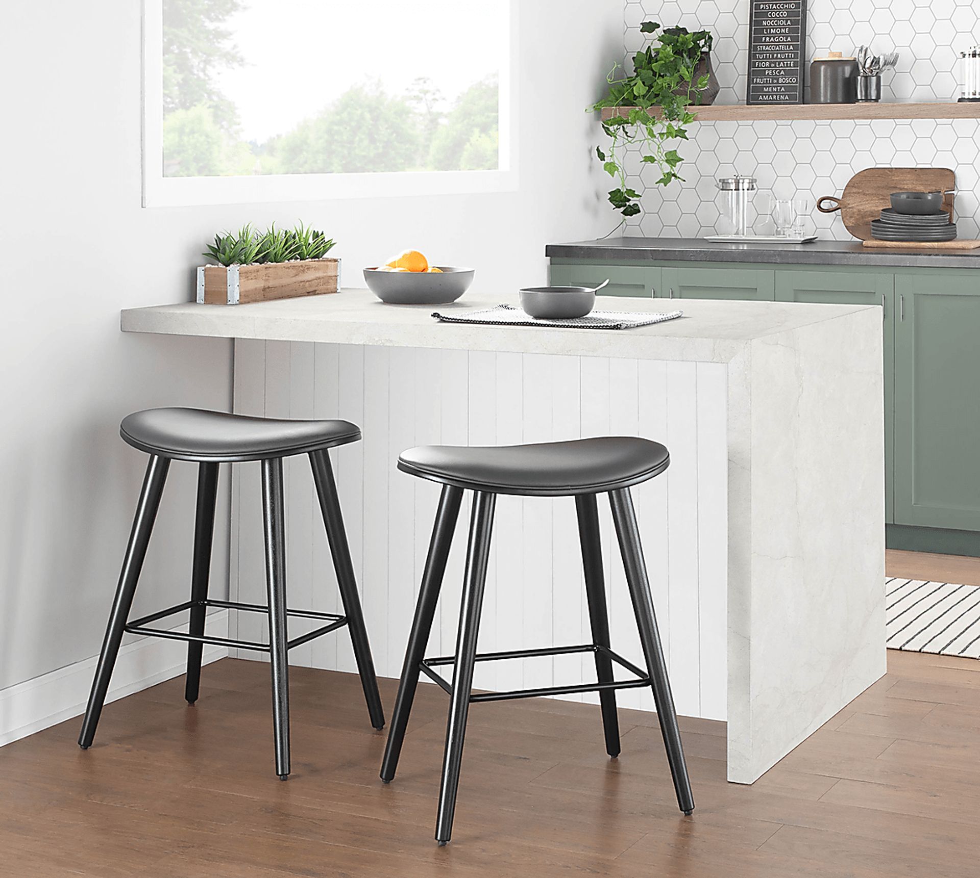 Nimblewill Gray Counter Height Stool, Set of 2 - Image 8