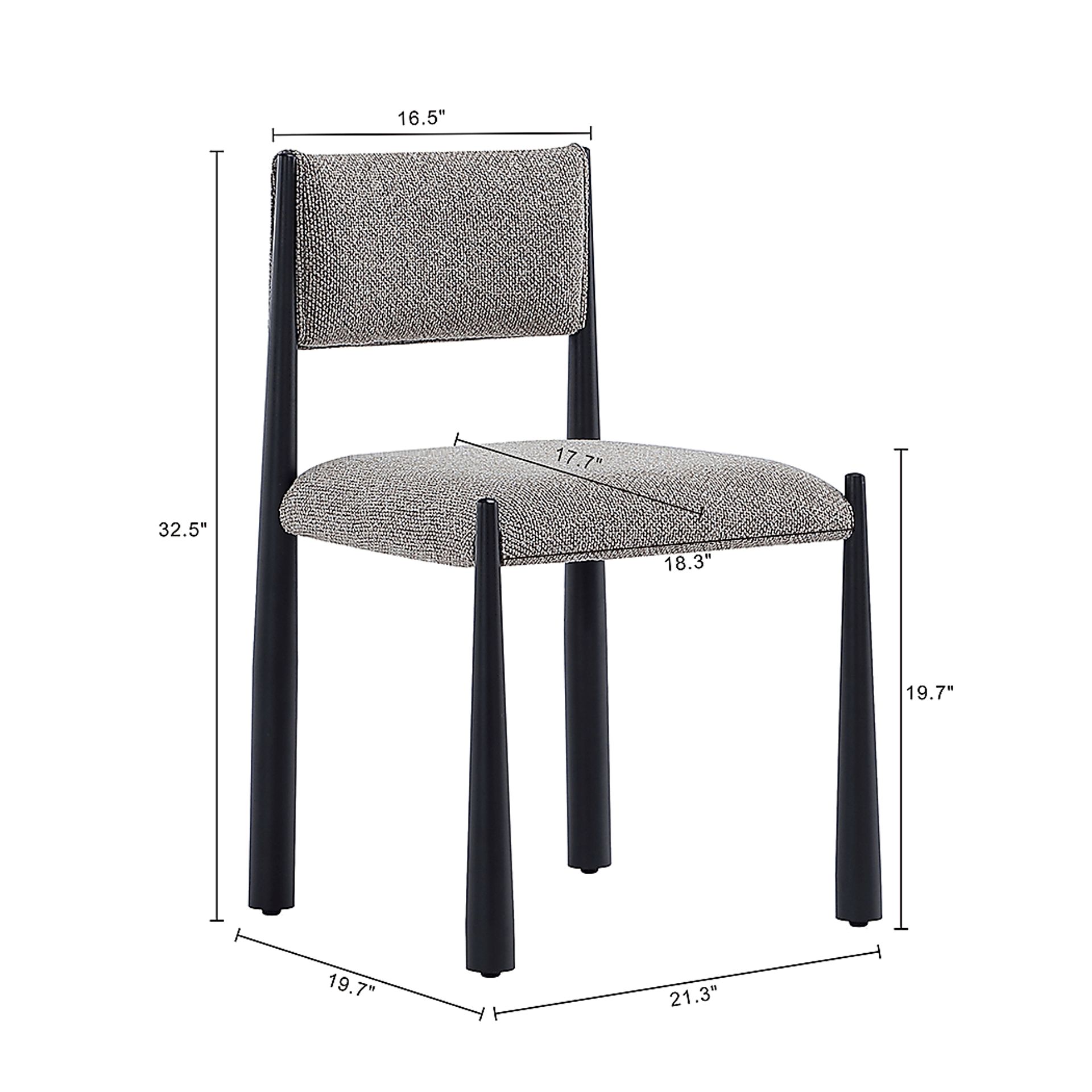 Ninti Brown Side Chair, Set of 2 - Image 5