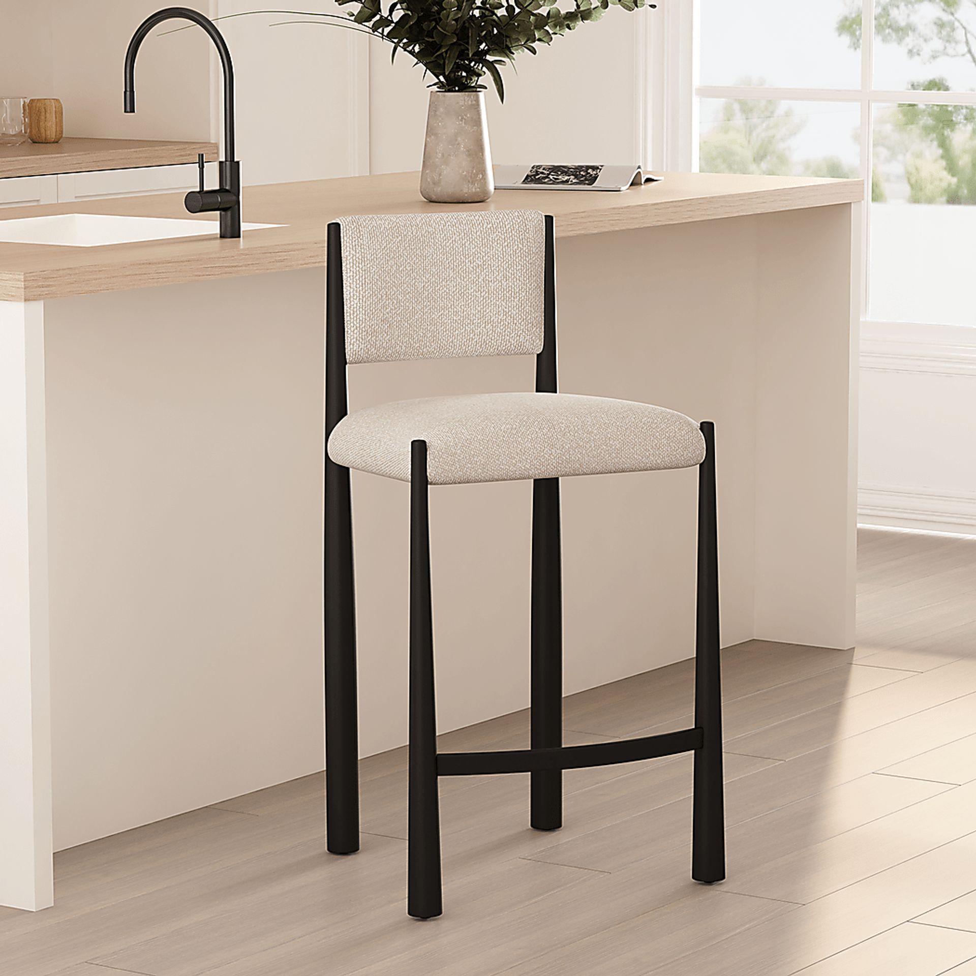 Ninti Cream Counter Stool - Image 2