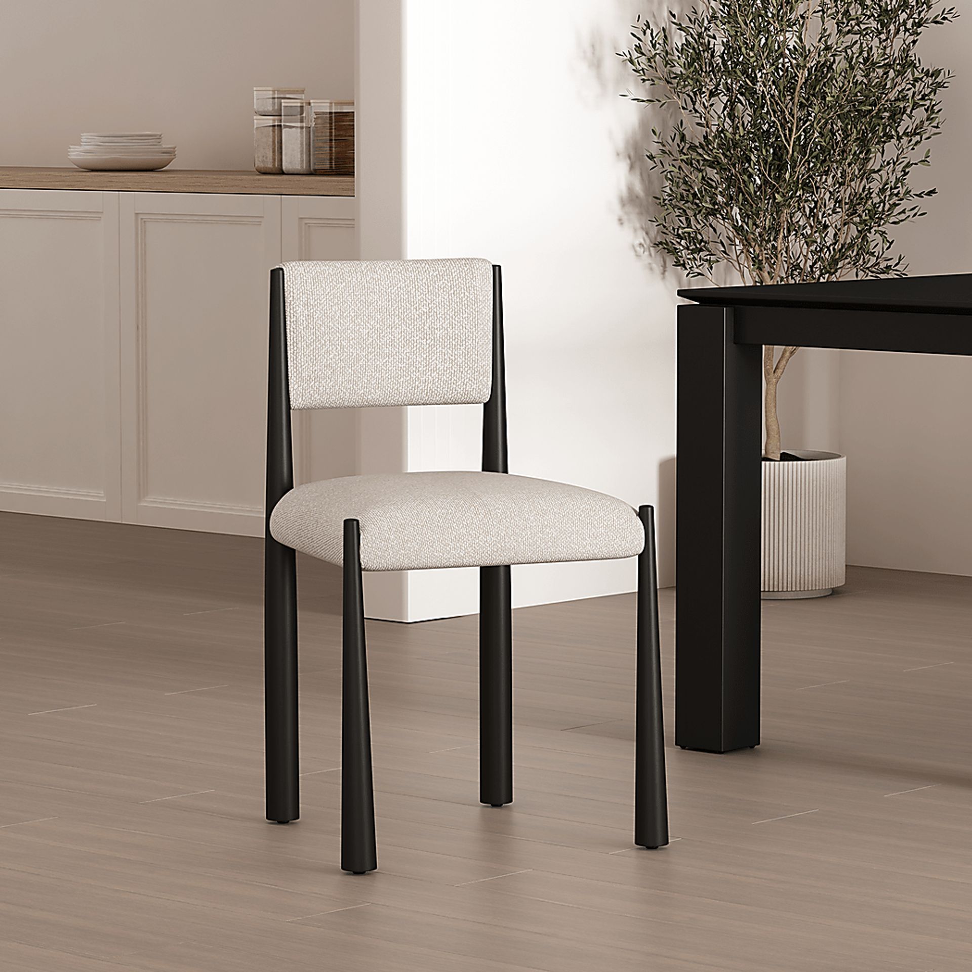 Ninti Cream Side Chair, Set of 2 - Image 2