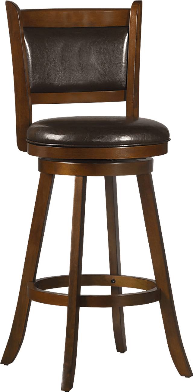 Nipomo Brown Swivel Barstool - Thumbnail - Image 1
