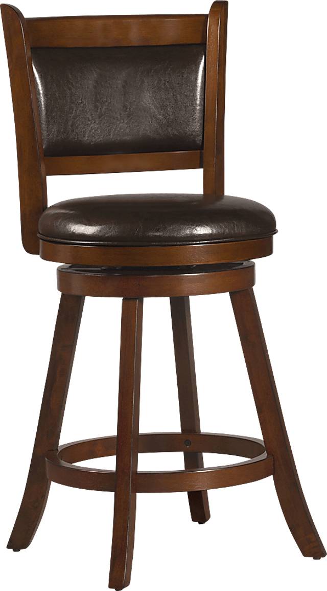 Nipomo Brown Swivel Counter Height Stool - Thumbnail - Image 1
