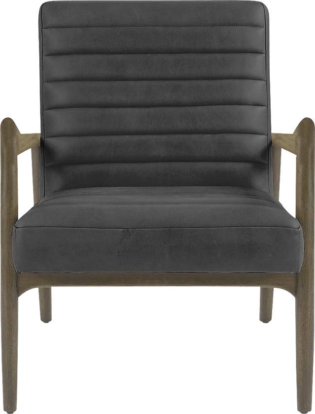 Nisates Black Accent Chair - Thumbnail - Image 1