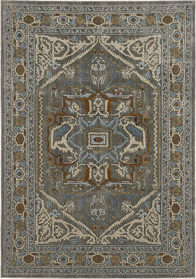 Nishem Gray 5'3 x 7'6 Rug - Thumbnail - Image 1