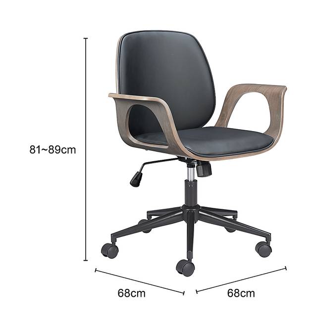 Nitida Black Office Chair - Thumbnail - Image 3