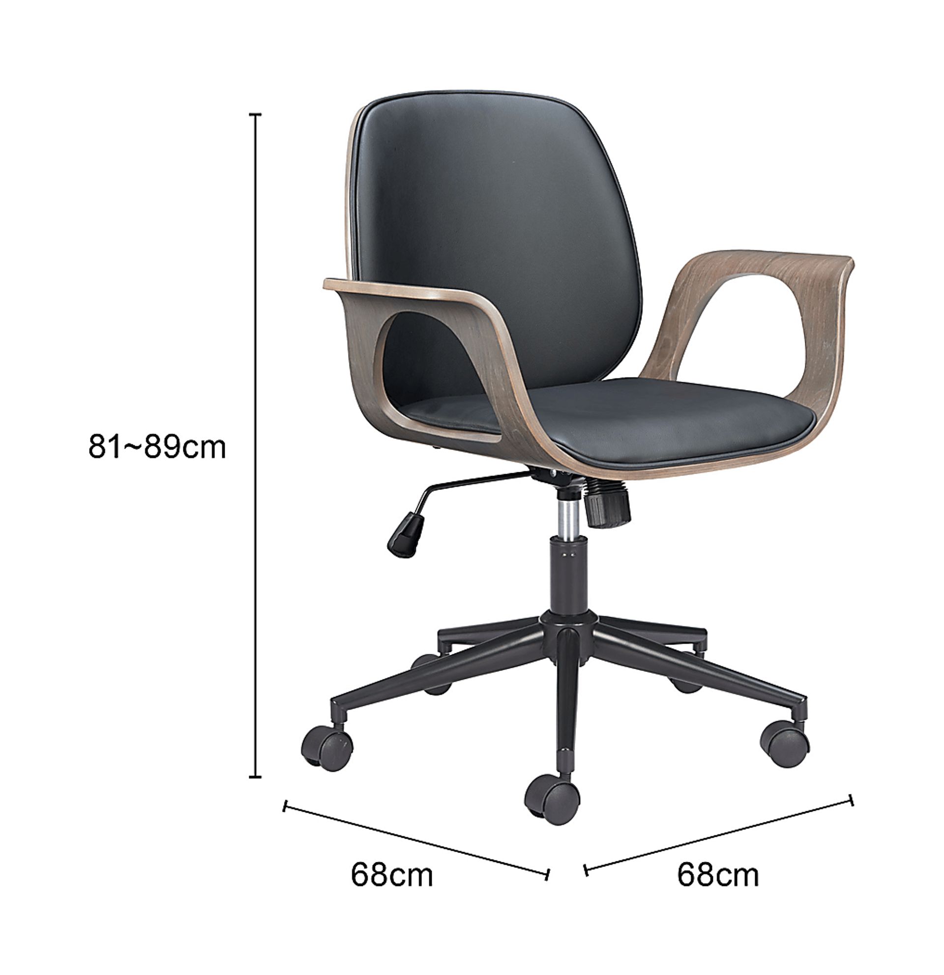 Nitida Black Office Chair - Image 3