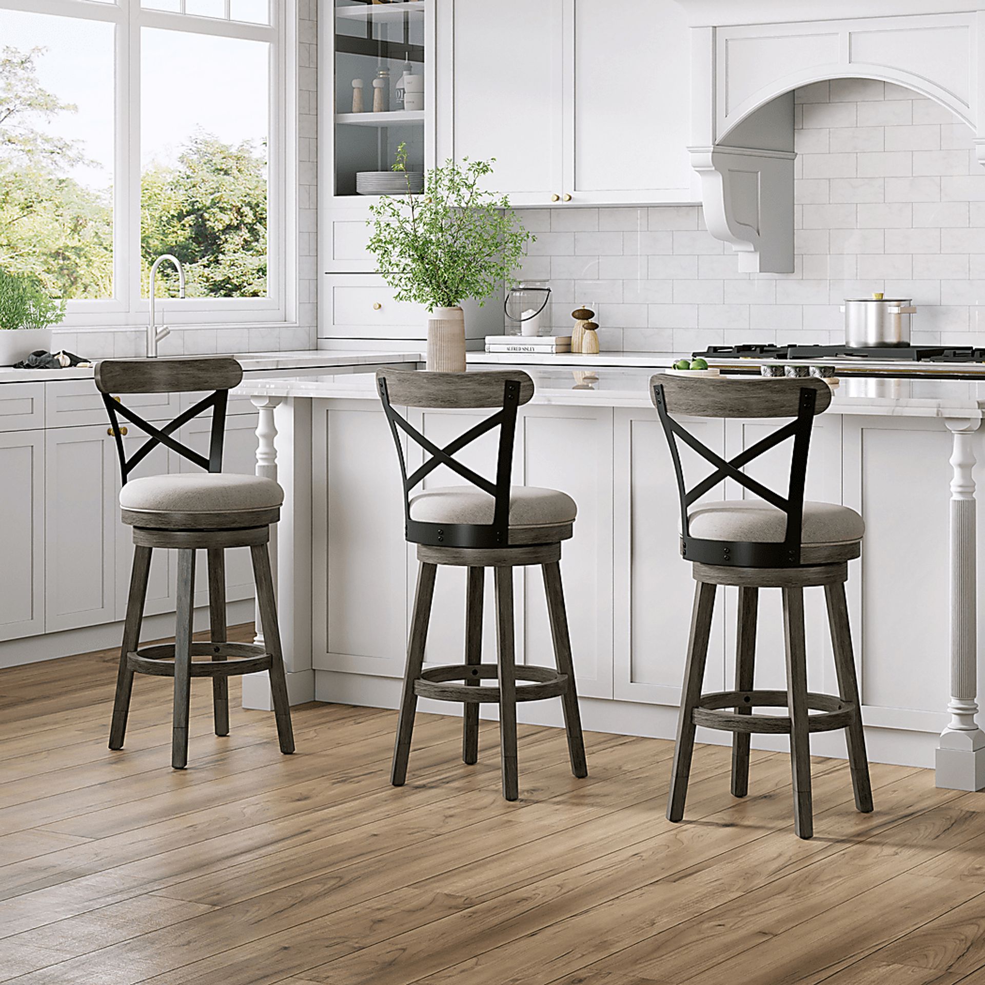 Nitin Gray Adjustable Stool - Image 6