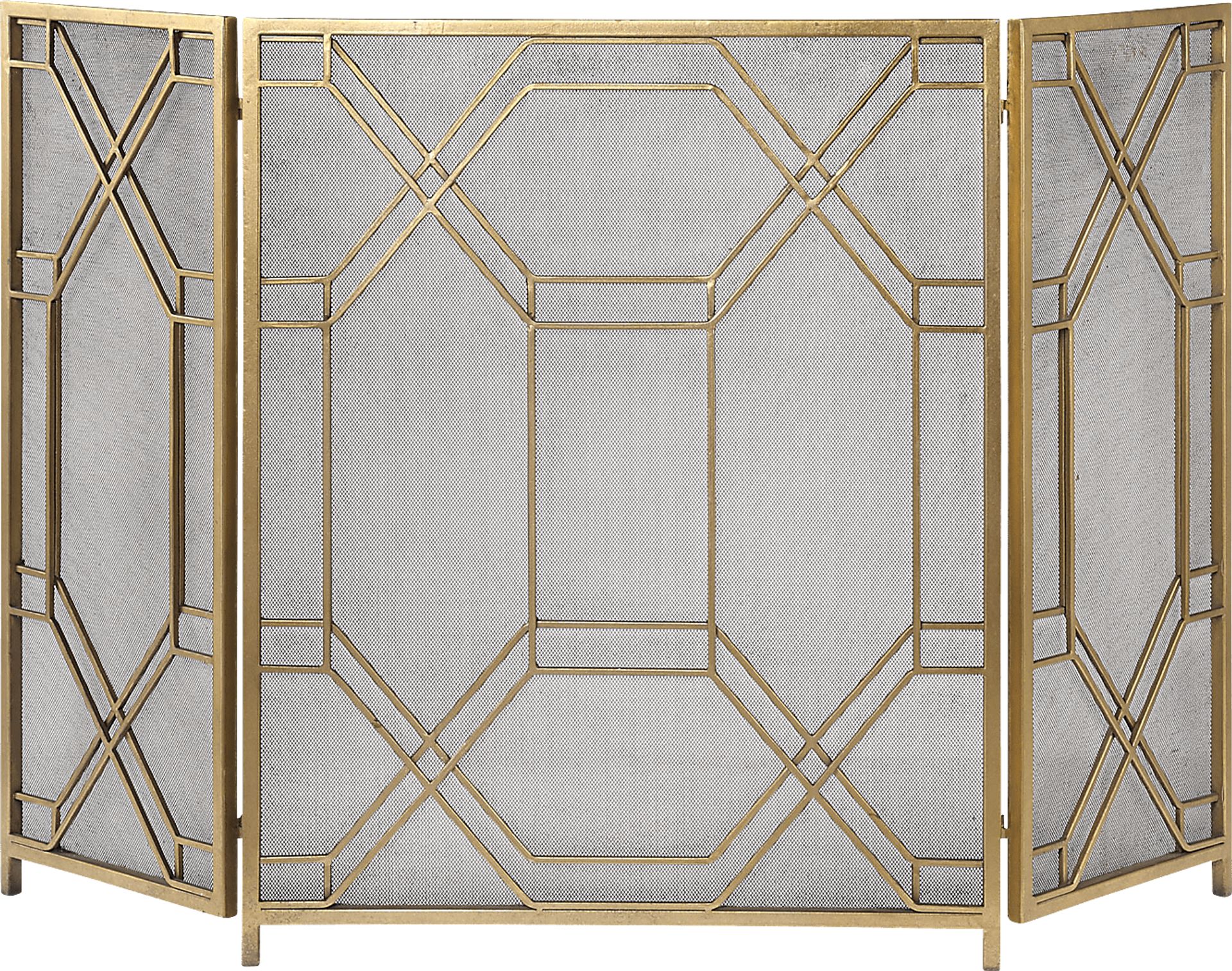 Nitson Gold Fireplace Screen - Image 1