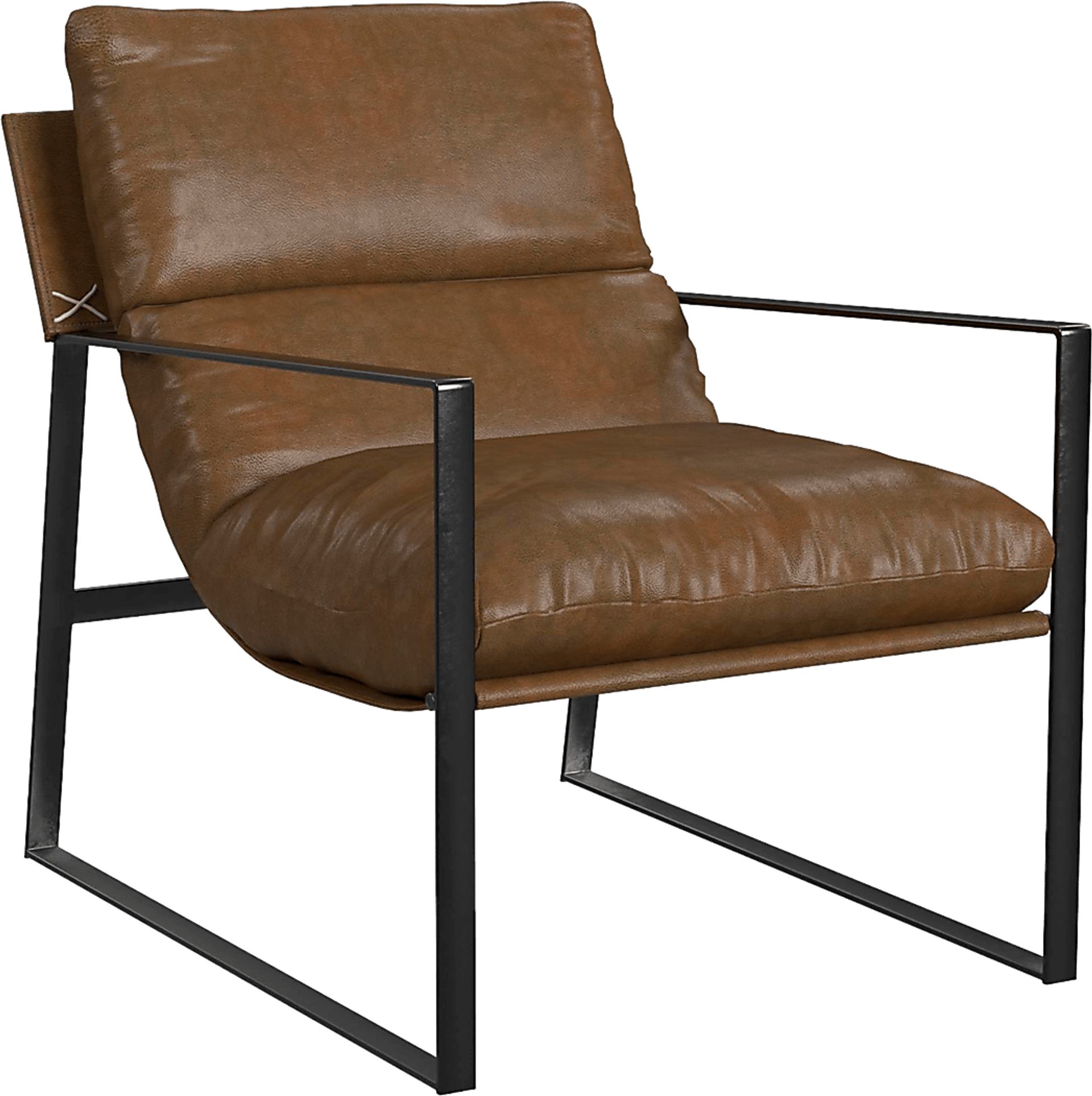 Nixa Brown Accent Chair - Image 1