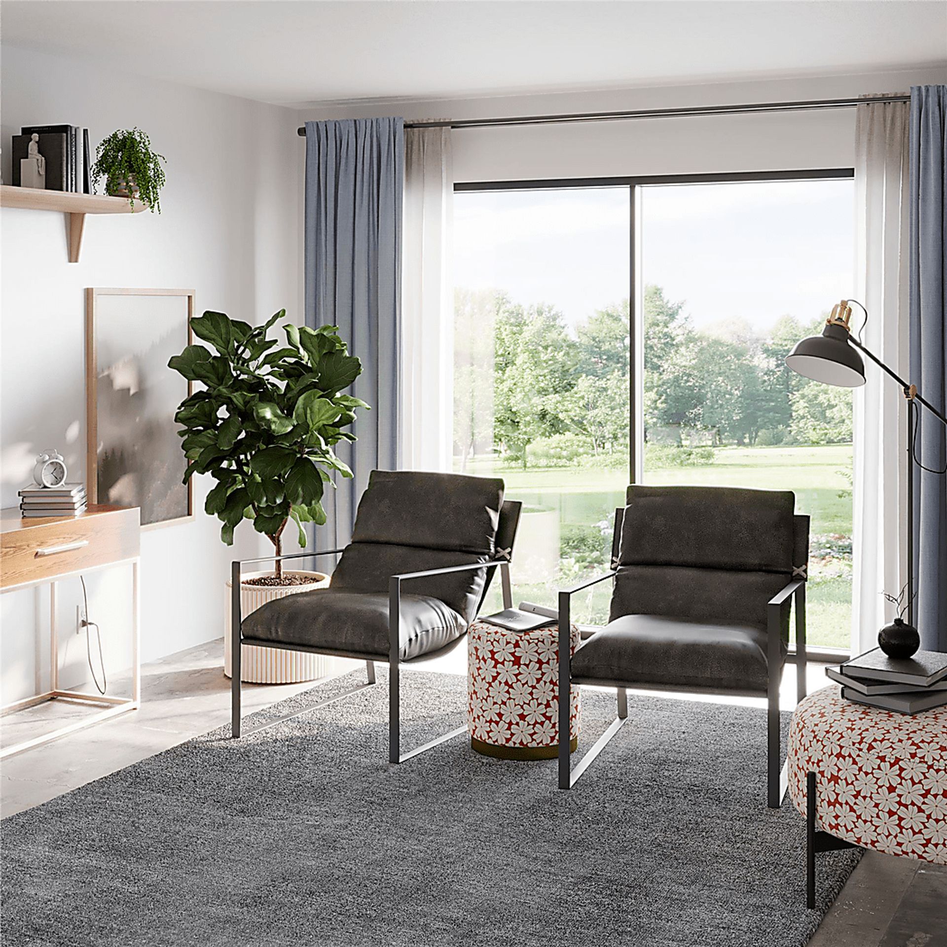 Nixa Espresso Accent Chair - Image 4