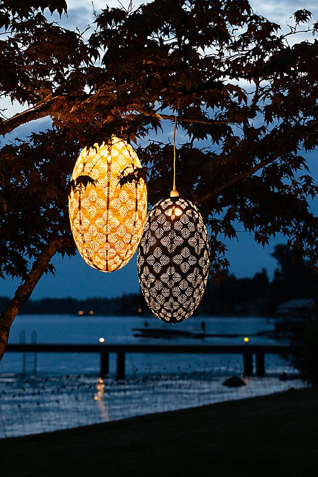 Niylha Moor Outdoor Blue Lantern - Thumbnail - Image 4