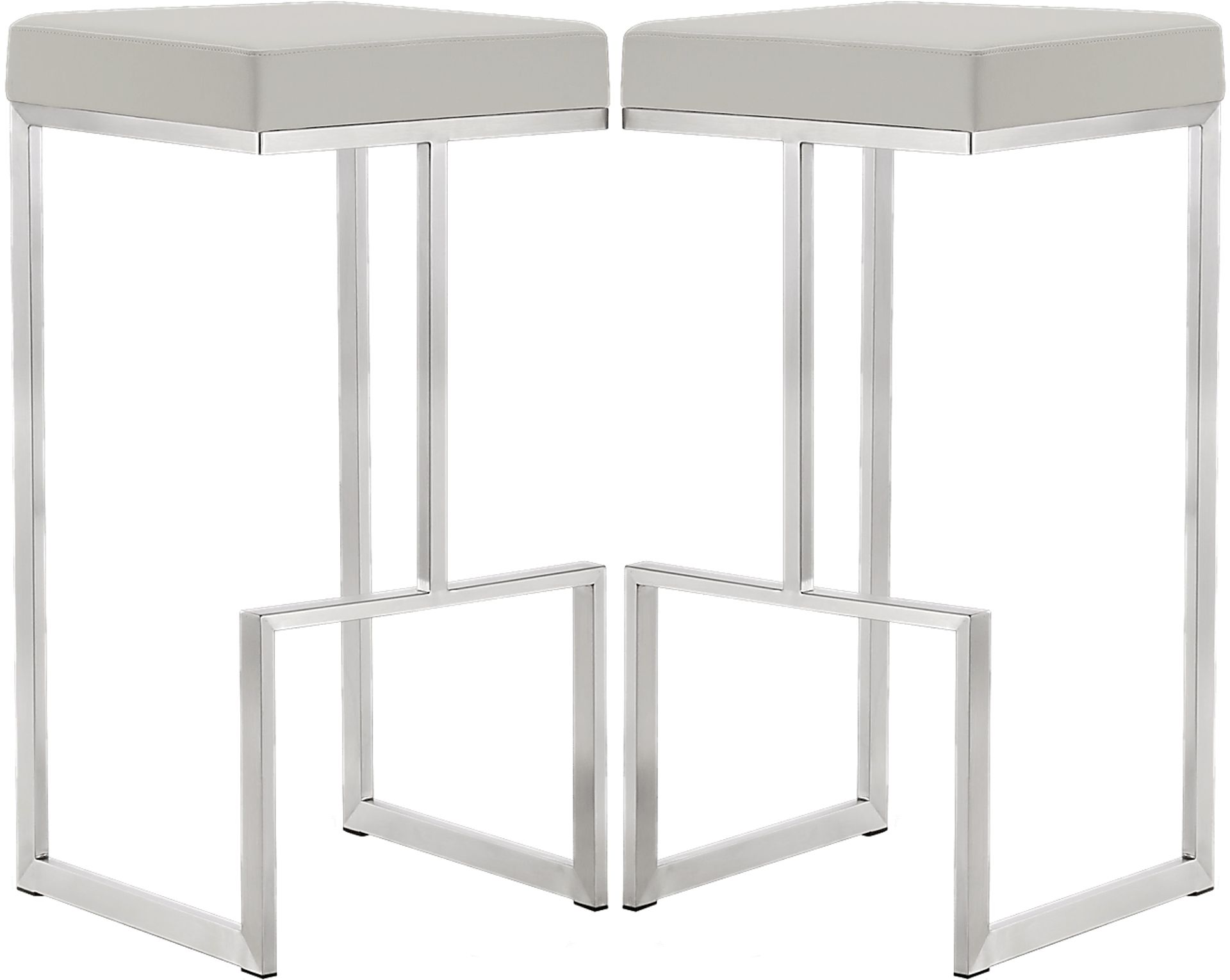 Niza Light Gray Barstools (Set of 2) - Image 1