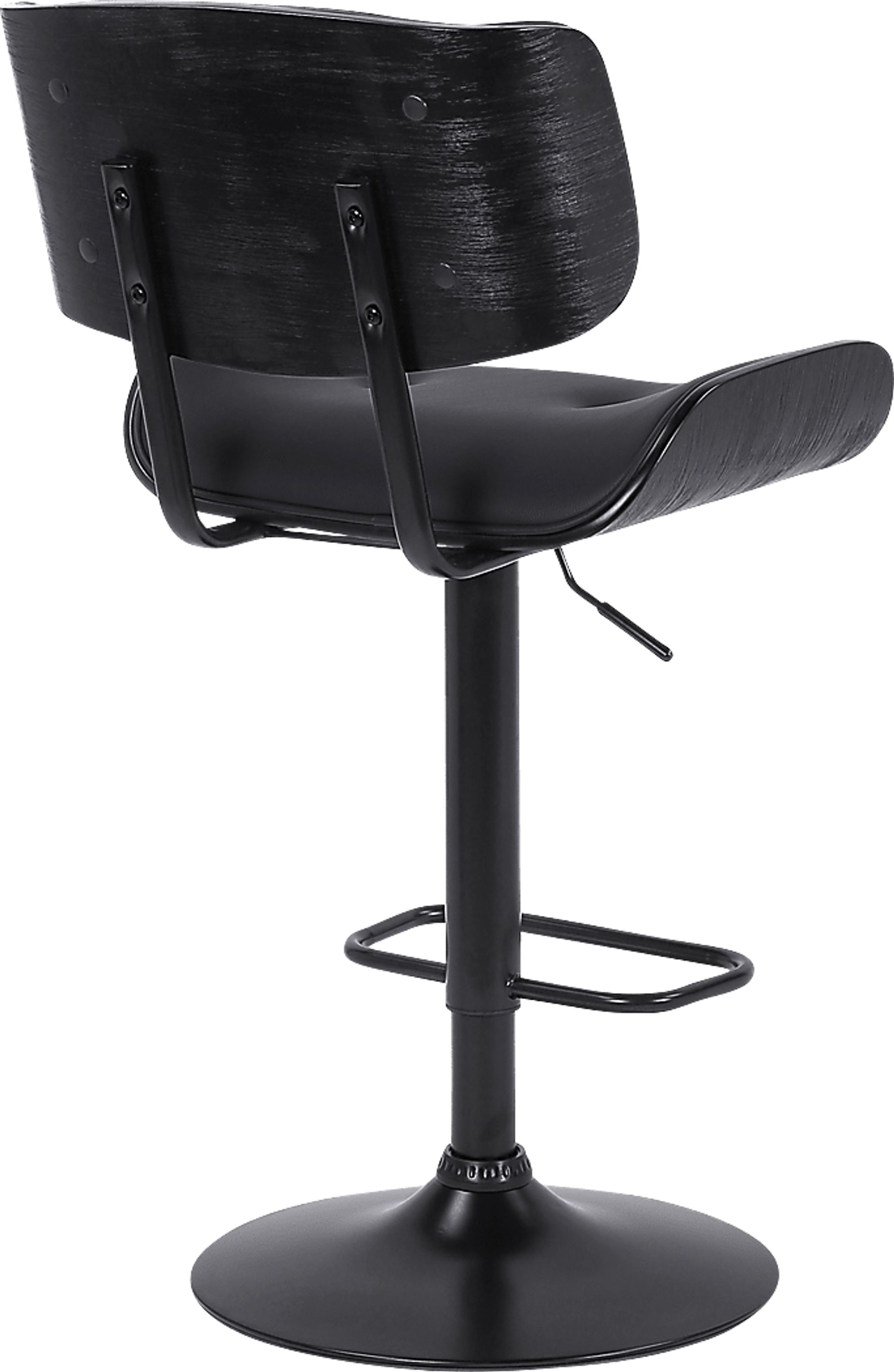 Nizar Black Adjustable Swivel Barstool - Image 5