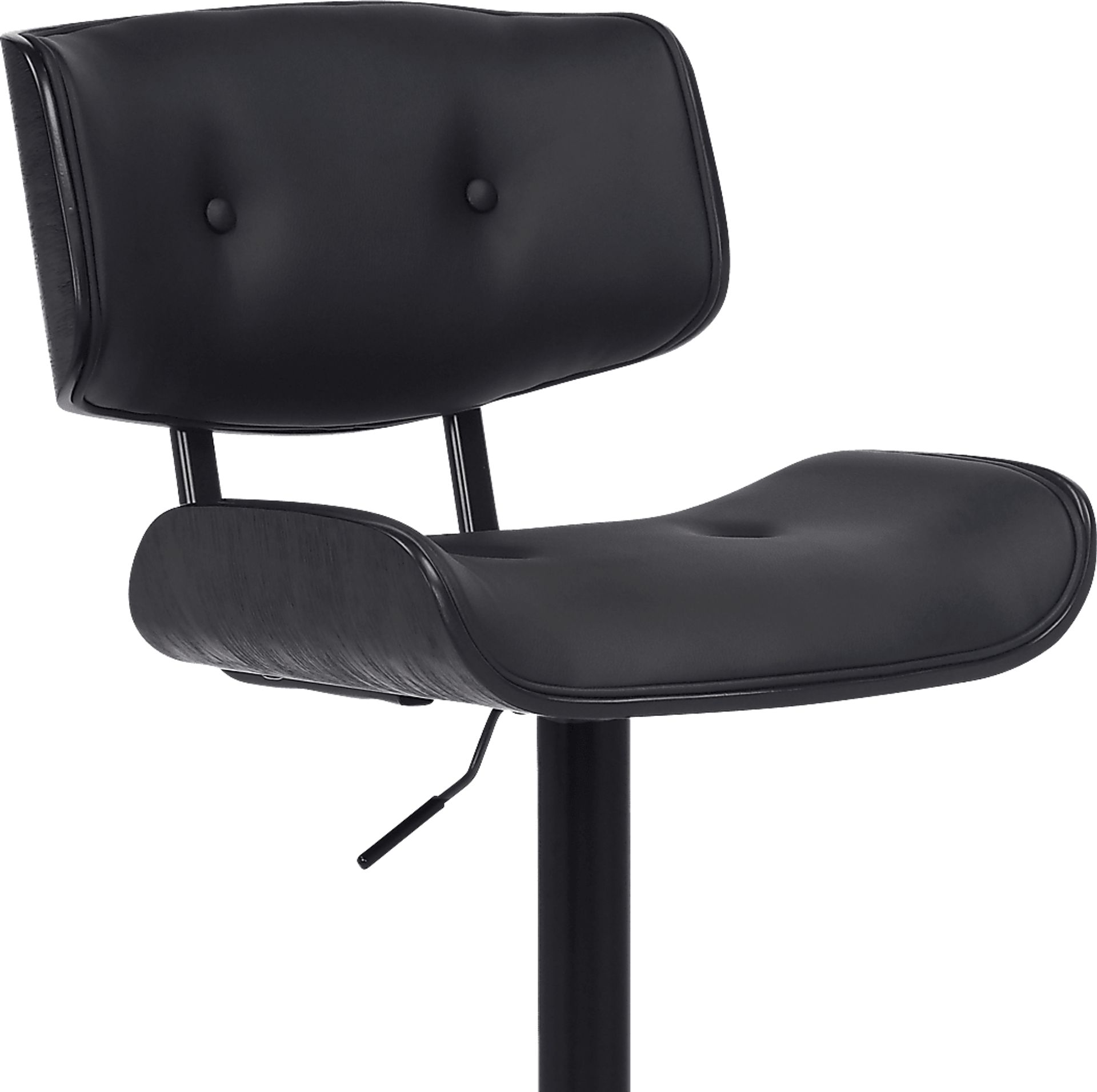 Nizar Black Adjustable Swivel Barstool - Image 7