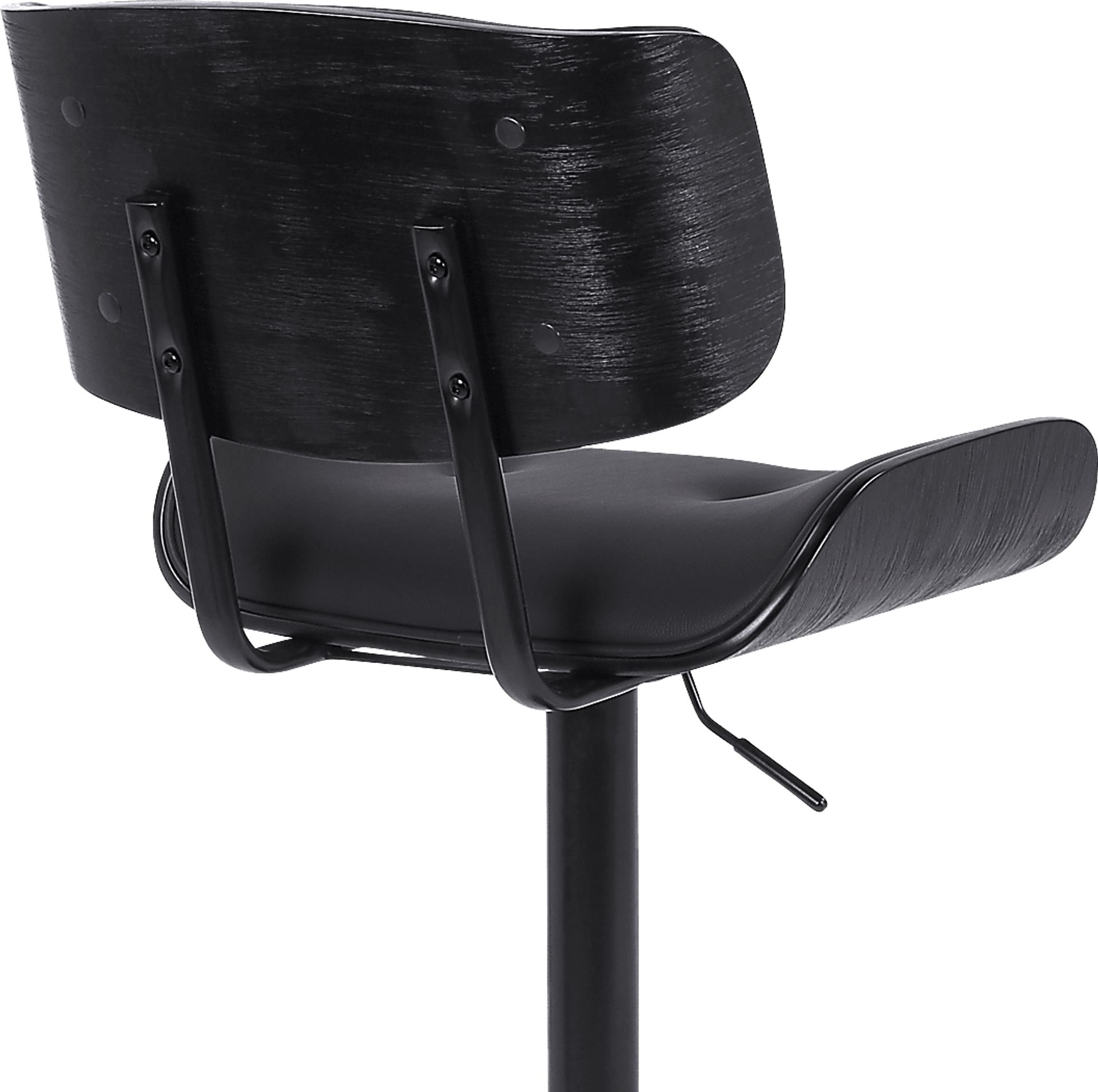 Nizar Black Adjustable Swivel Barstool - Image 8