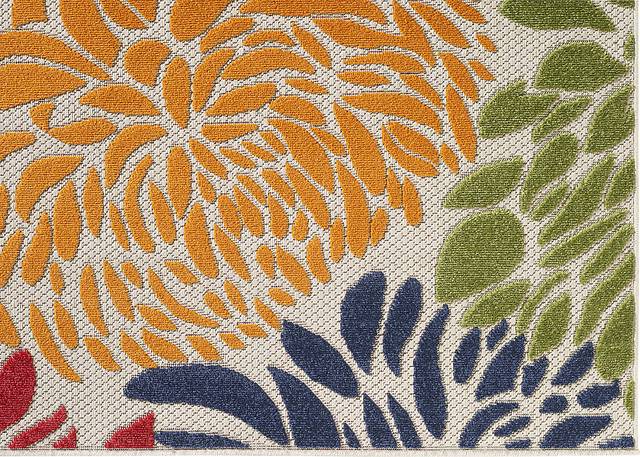 Nizsm Multi 5'3 x 7' Indoor/Outdoor Rug - Thumbnail - Image 6