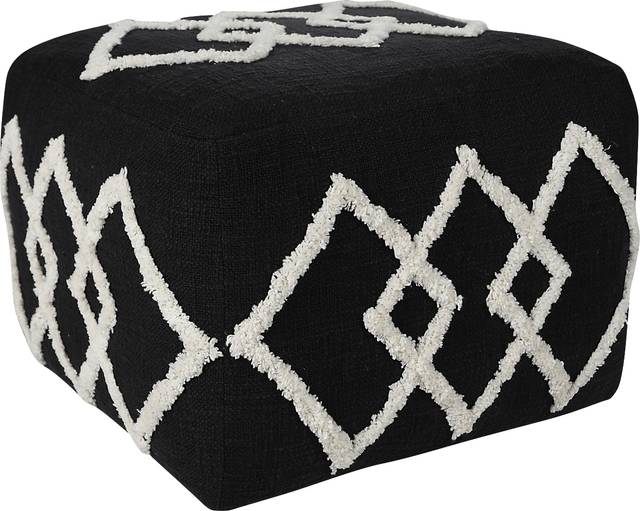 Njalia Black Pouf - Thumbnail - Image 4