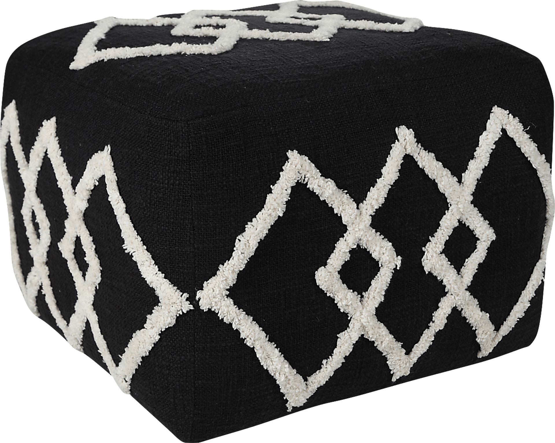 Njalia Black Pouf - Image 4