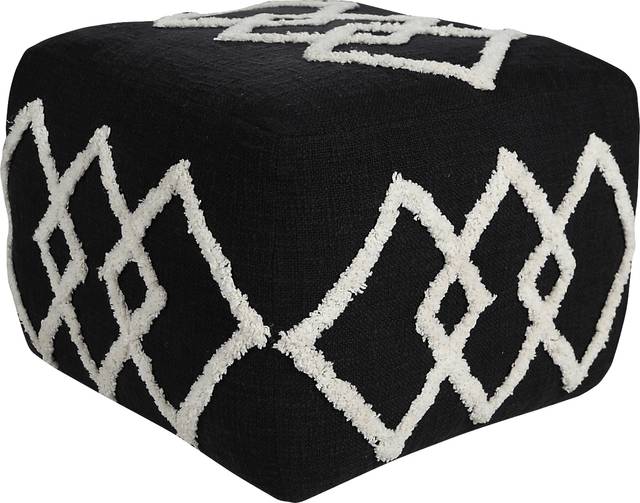 Njalia Black Pouf - Thumbnail - Image 5
