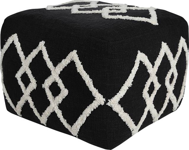 Njalia Black Pouf - Thumbnail - Image 6