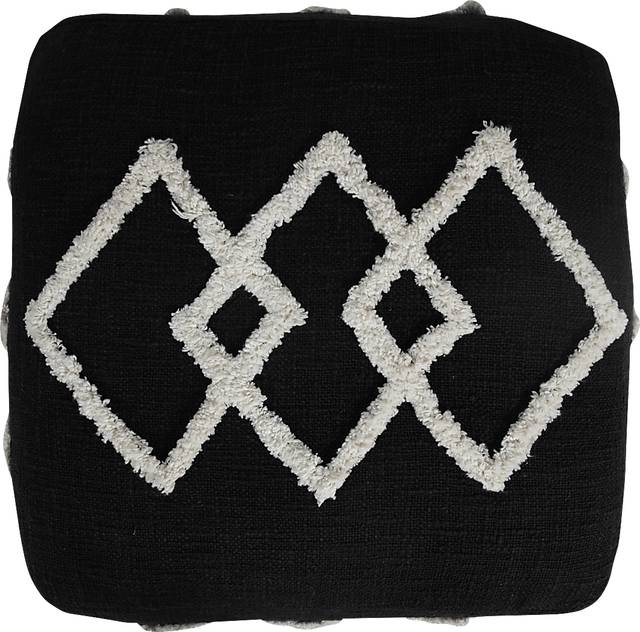 Njalia Black Pouf - Thumbnail - Image 8