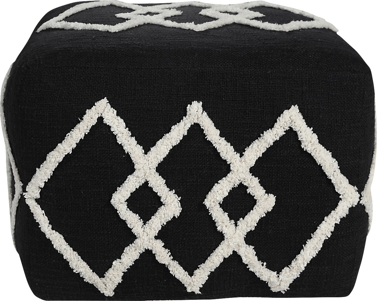 Njalia Black Pouf