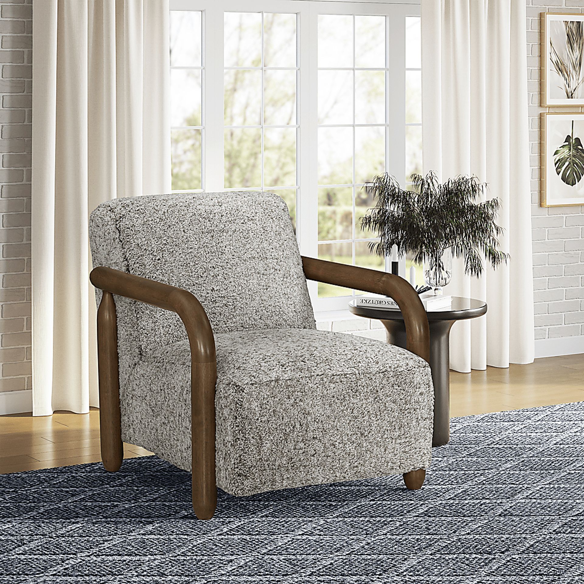 Noah Brown Accent Chair - Image 4
