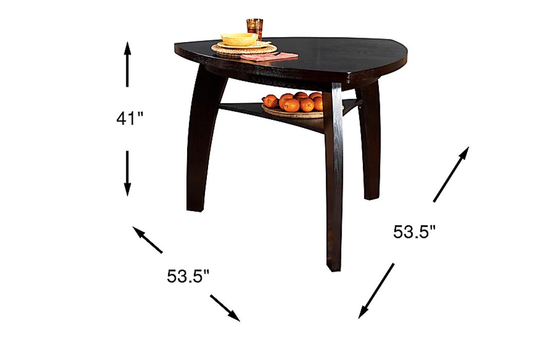 Noah Chocolate Bar Height Dining Table
