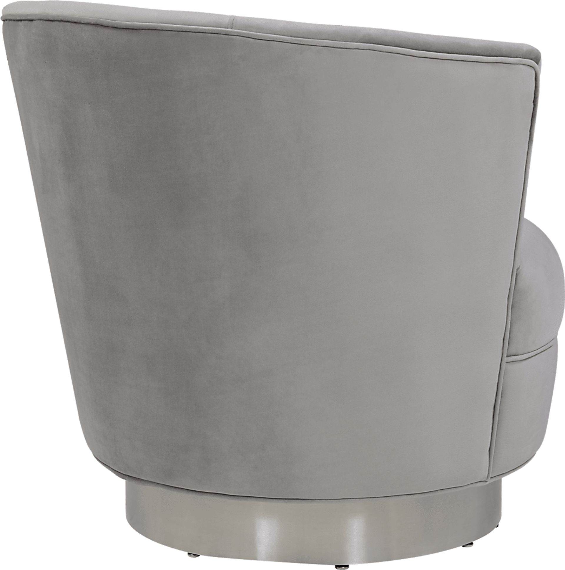 Noah Place Gray Swivel Chair - Image 2