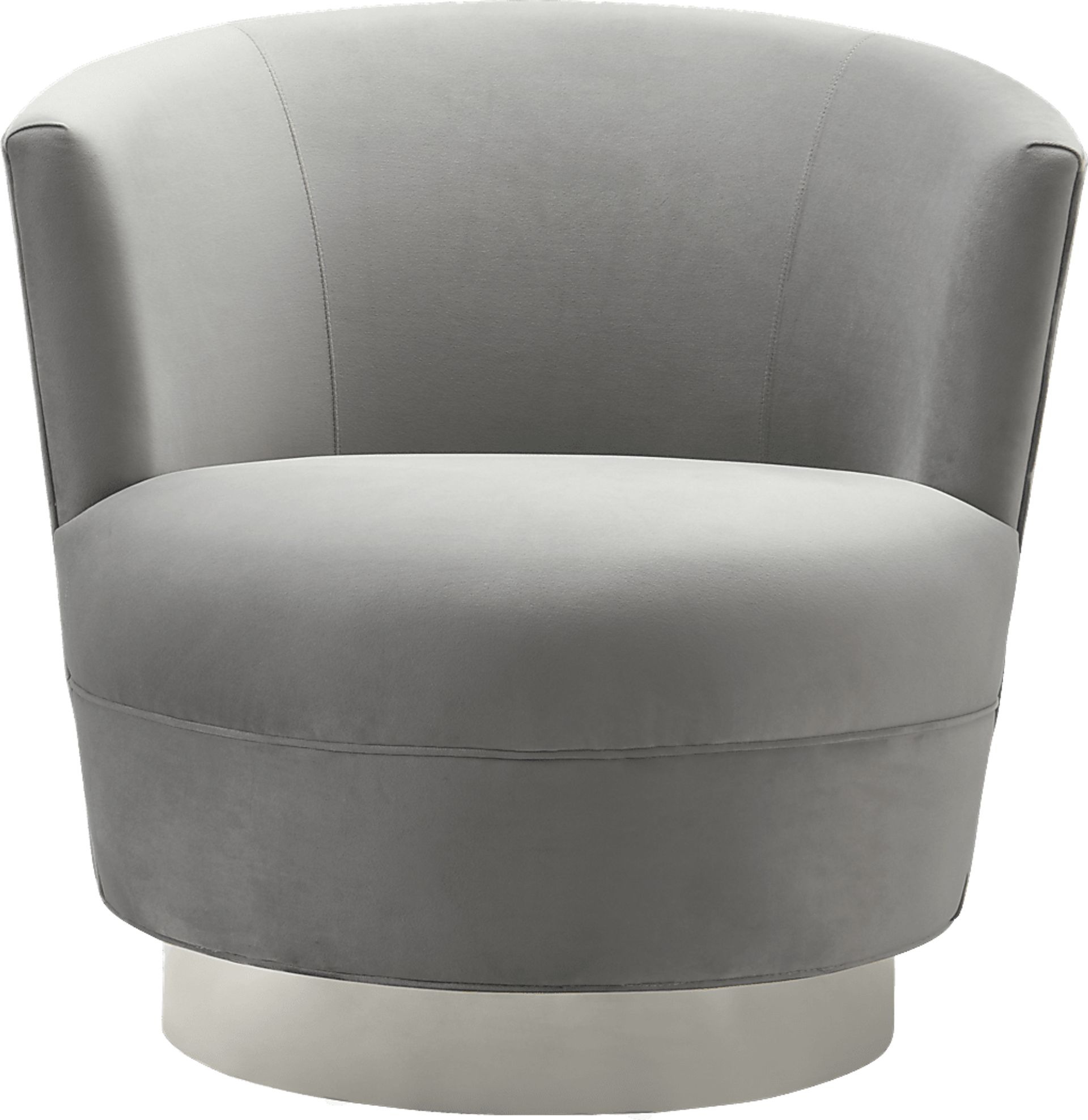 Noah Place Gray Swivel Chair - Image 3