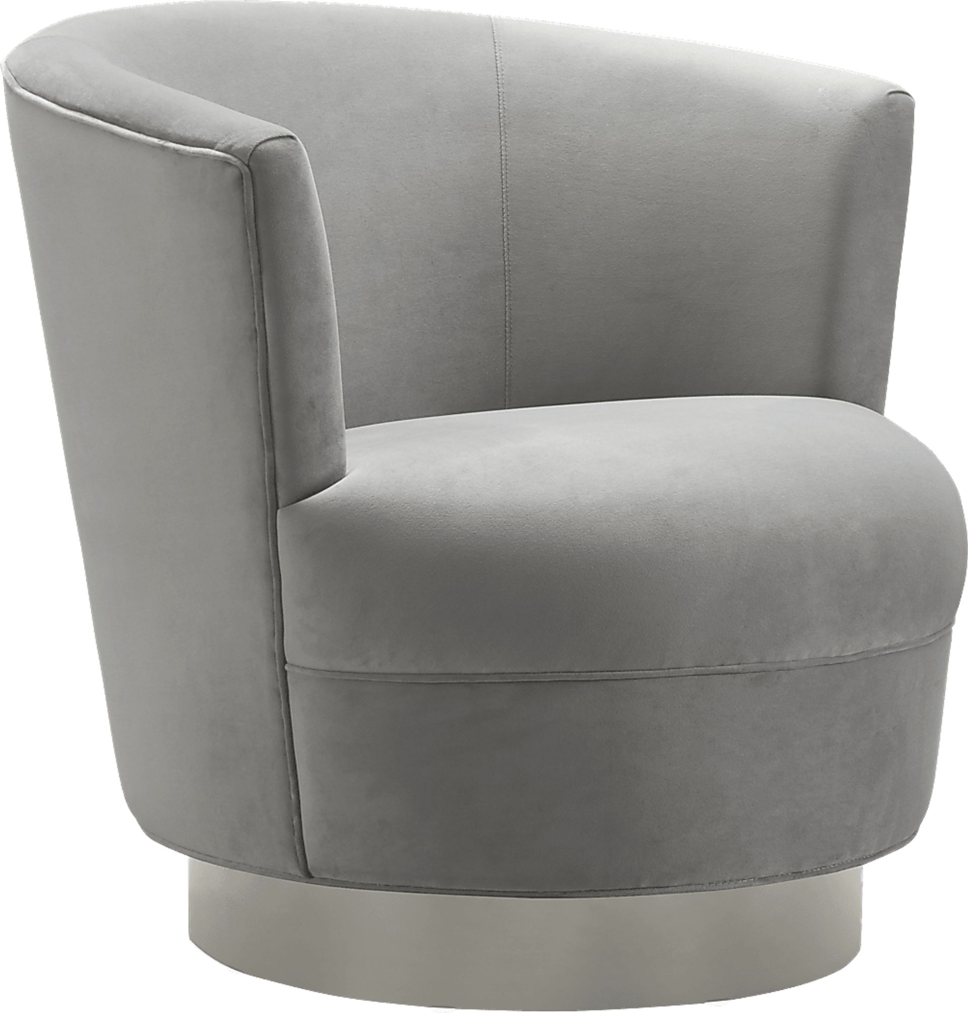 Noah Place Gray Swivel Chair - Image 1