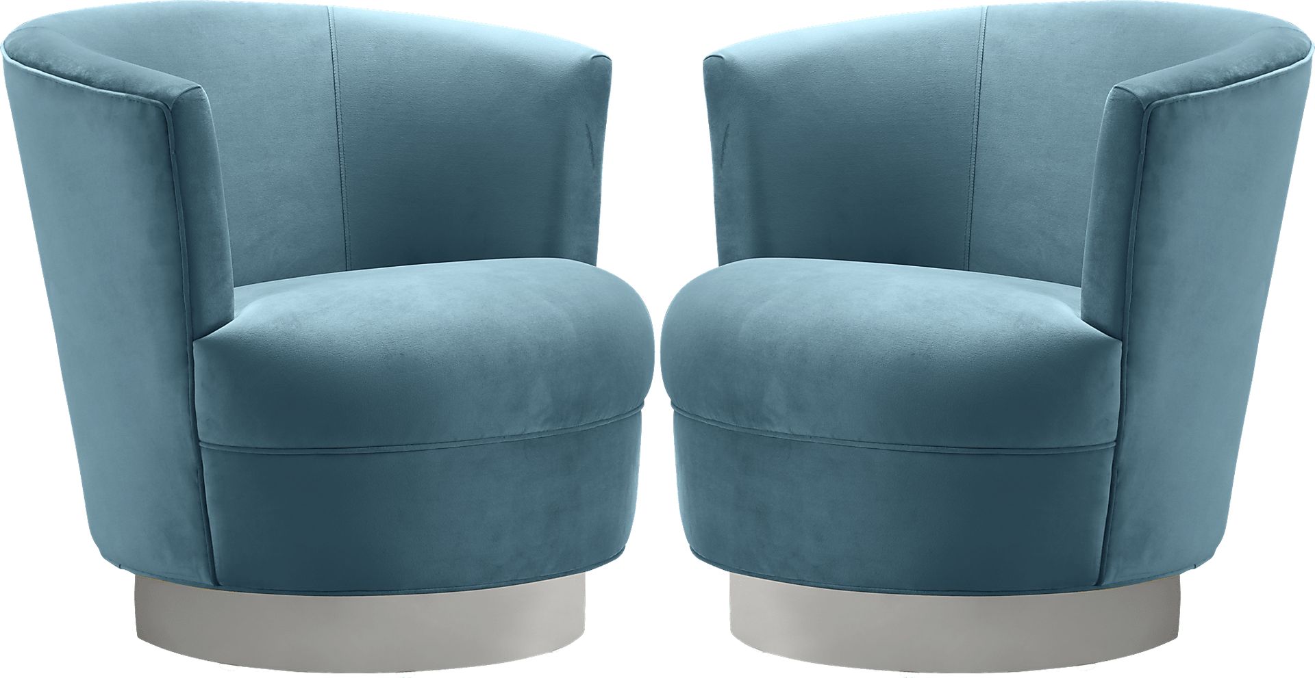 Noah Place Lagoon Swivel Chair - Set of 2 - Image 1