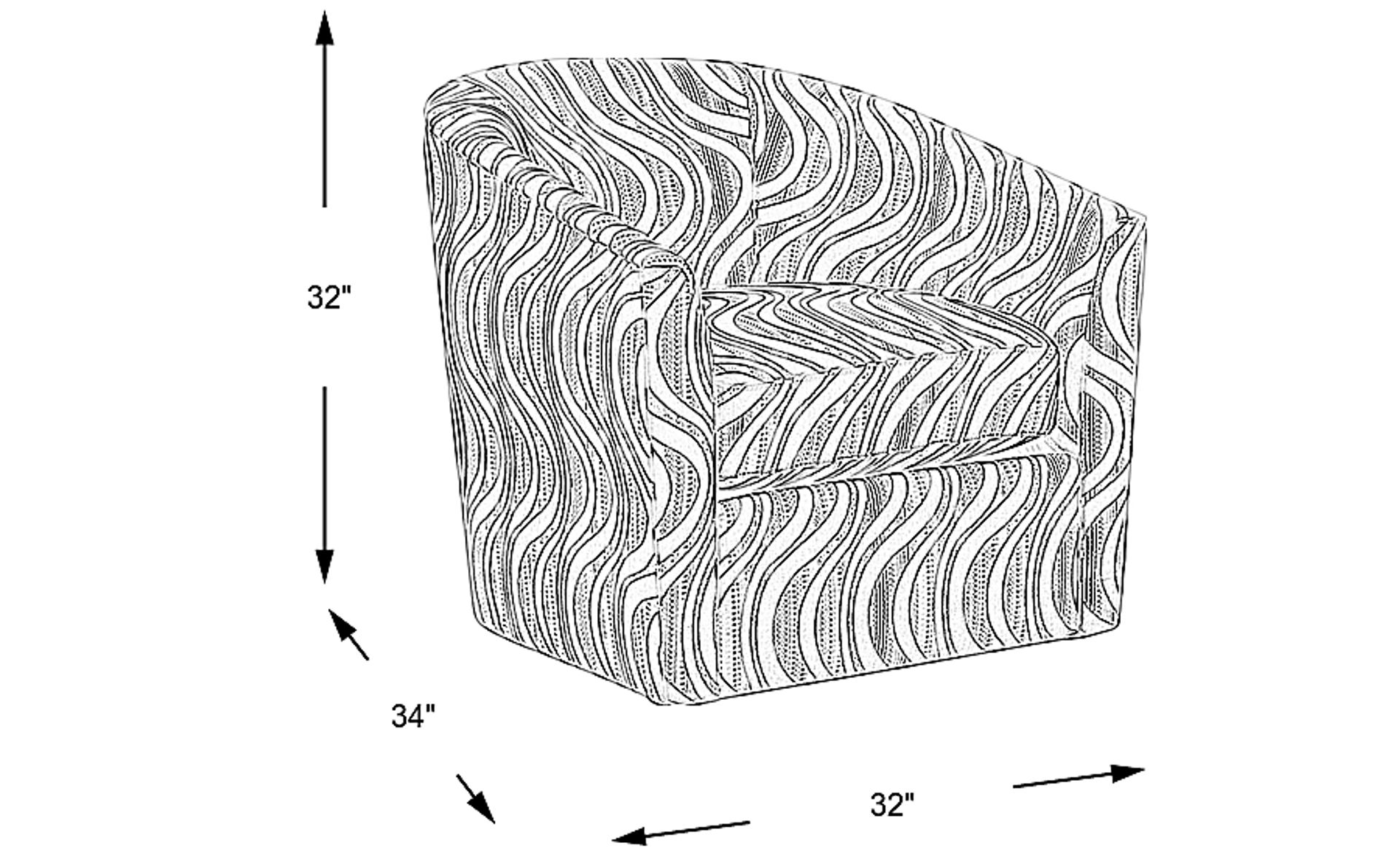 Dimension Image. Please refer to the Dimension Tab on this page for dimension details.
